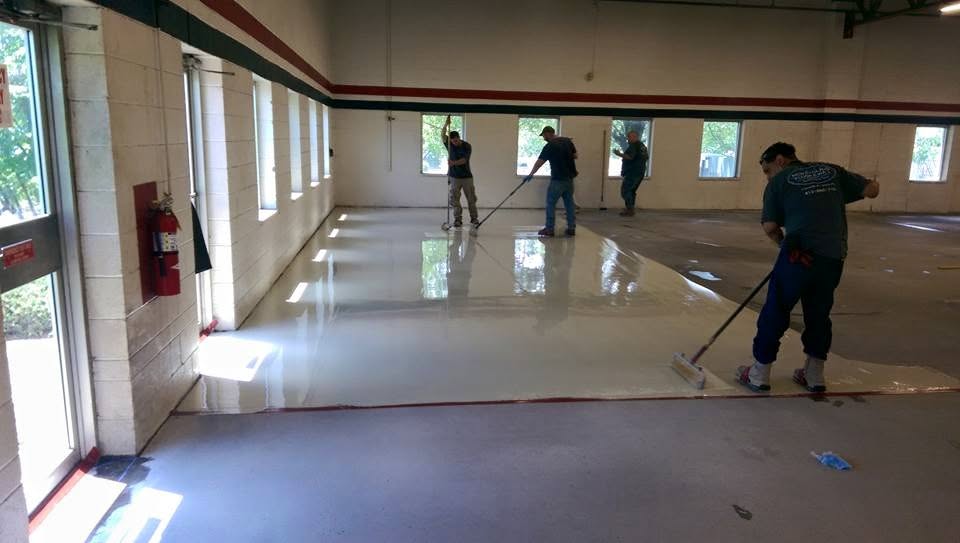 Commercial concrete floor installation and preparation
